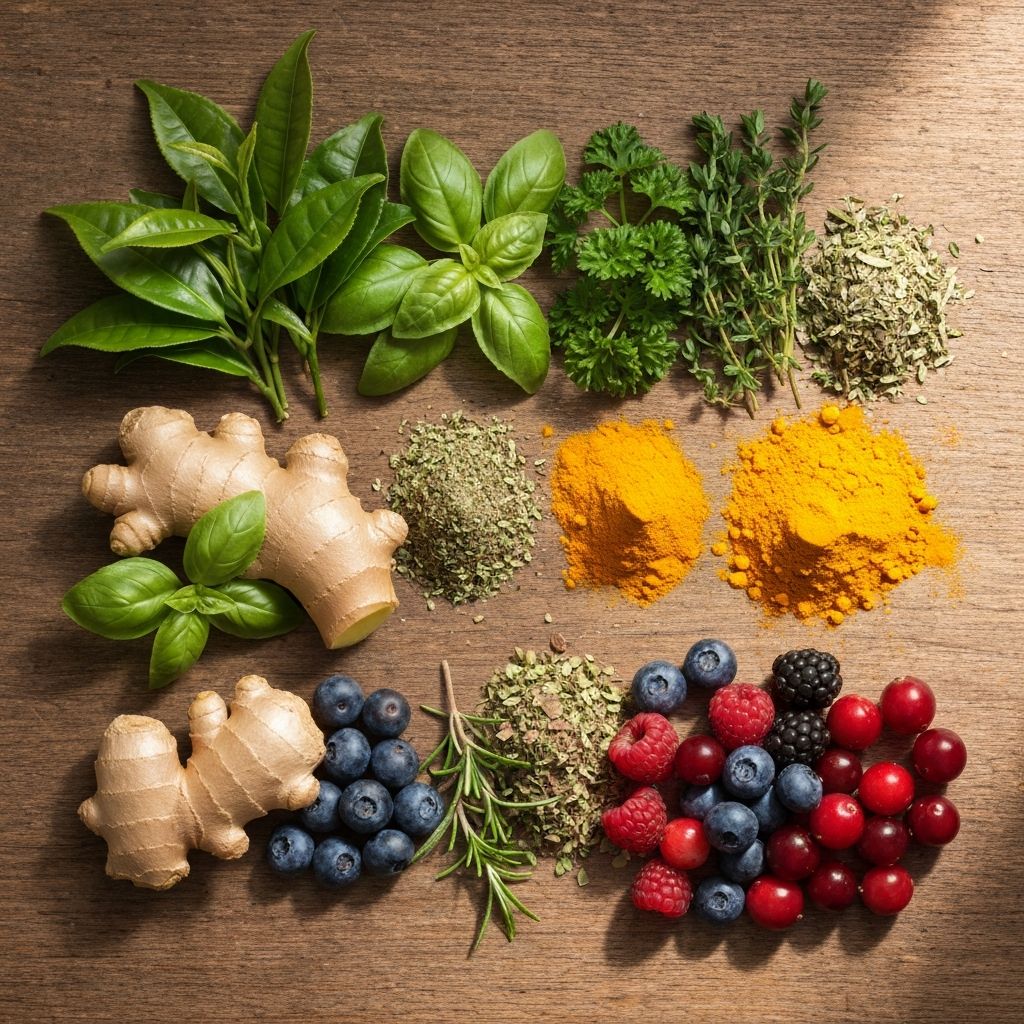 Ingrédients naturels et plantes médicinales